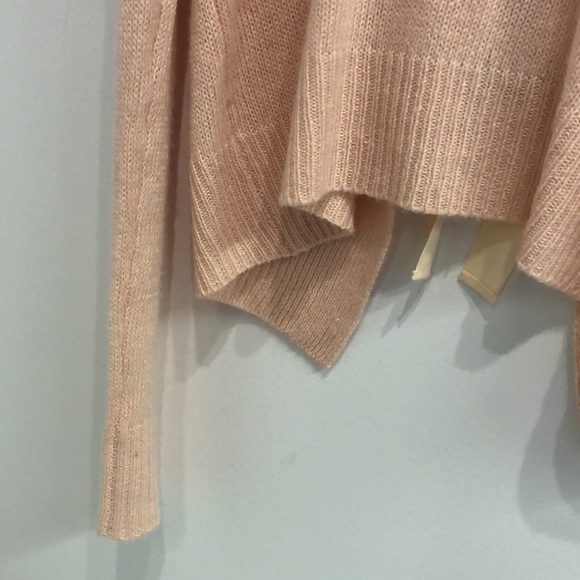 Derek Lam 10 Crosby Peach Cashmere Tie Back Sweater - Picture 5 of 10